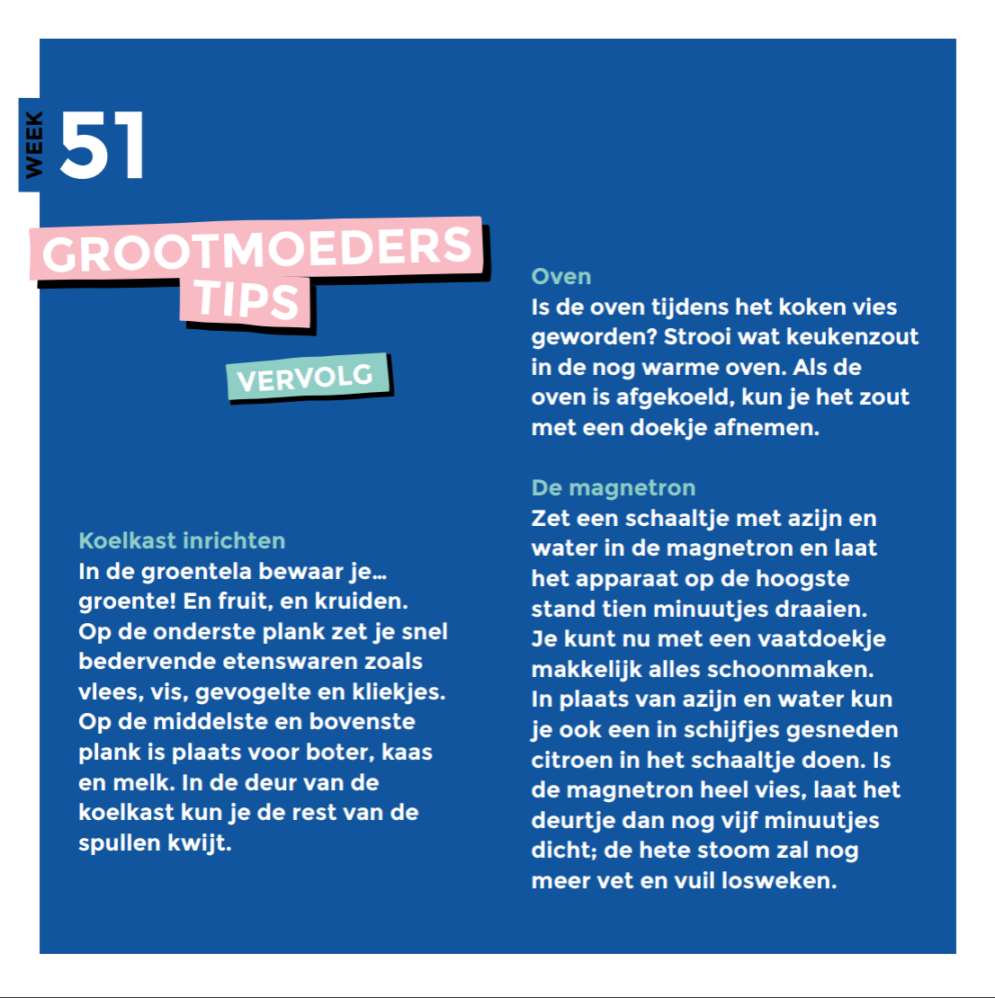 Oma's tips, grootmoeder opruimhacks